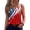 Red, variant on 250th Anniversary Tank Tops for Women 2026 - Patriotic V-Neck Sleeveless Tees - 1776-2026 USA Flag Star Print Casual Summer Blouse Red L