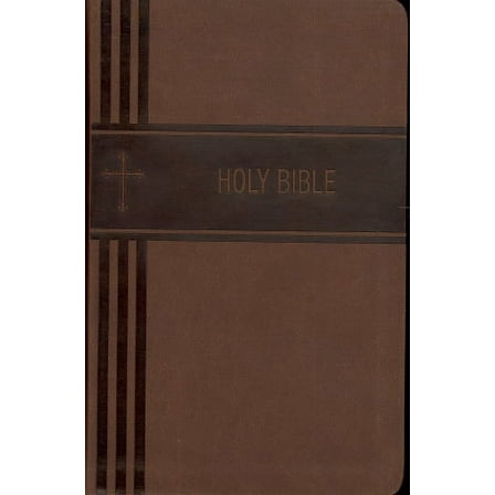 NIV Personal Size Giant Print Holy Bible (Brown Leathersoft)
