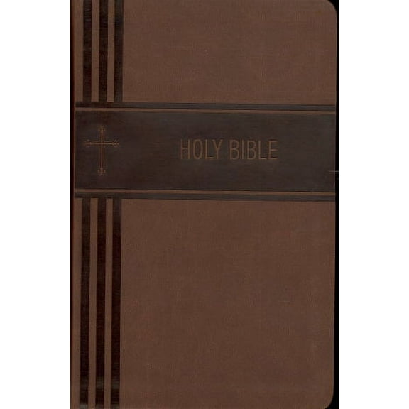 NIV Personal Size Giant Print Holy Bible (Brown Leathersoft)