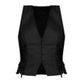 thumbnail image 4 of Ruyang Summer Linen Vest Women 2024 Sleeveless Lightweight V Neck Cropped Casual Office Corset Top Blazer Jacket Suit, 4 of 4