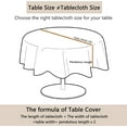 thumbnail image 2 of Fall Tablecloth for Round,Oval,Rectangle Tables,Waterproof Fall Harvest Table Cloths for Dining Room Table Cover - 60x60 Inch, 2 of 5