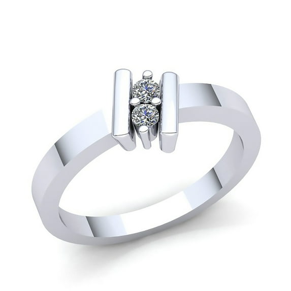 0.25ct Round Not Enhanced Mens Forever Us Anniversary Engagement Ring Solid 18K Rose, White or Yellow Gold F VS1