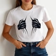thumbnail image 6 of TaTaai Women's Funny Graphic Print T-Shirt Short Sleeve Crew Neck Loose Fit High Stretch Soft Polyester Casual Top Daily Wear Humor Tee Spring Summer Fashion Gift, 6 of 6