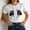 02-White, variant on Women's Funny Graphic T-Shirt White Soft Short Sleeve Tee Loose Fit Crew Neck Cute Tops with Bold Artistic Design for Casual Cool Style