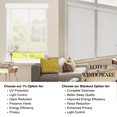 thumbnail image 4 of LOTUS & WINDOWARE Cordless Solar Shades for Indoor Windows, Free Stop Light Filtering Roller Shades, 1% Openess, UV Protection Fabric for Home and Office - 58" Wide x 48" Long ,White, 4 of 6