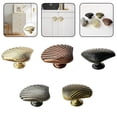 thumbnail image 4 of Poignée en Forme de Coquille en Alliage de zinc Poignée de Meuble à Trou Unique avec Vis, 4 of 6