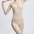 thumbnail image 2 of Elainilye Fashion One Piece Bodysuit with Waistband and Lace One-piece Seamless Bodysuit Shapewear,Beige, 2 of 7