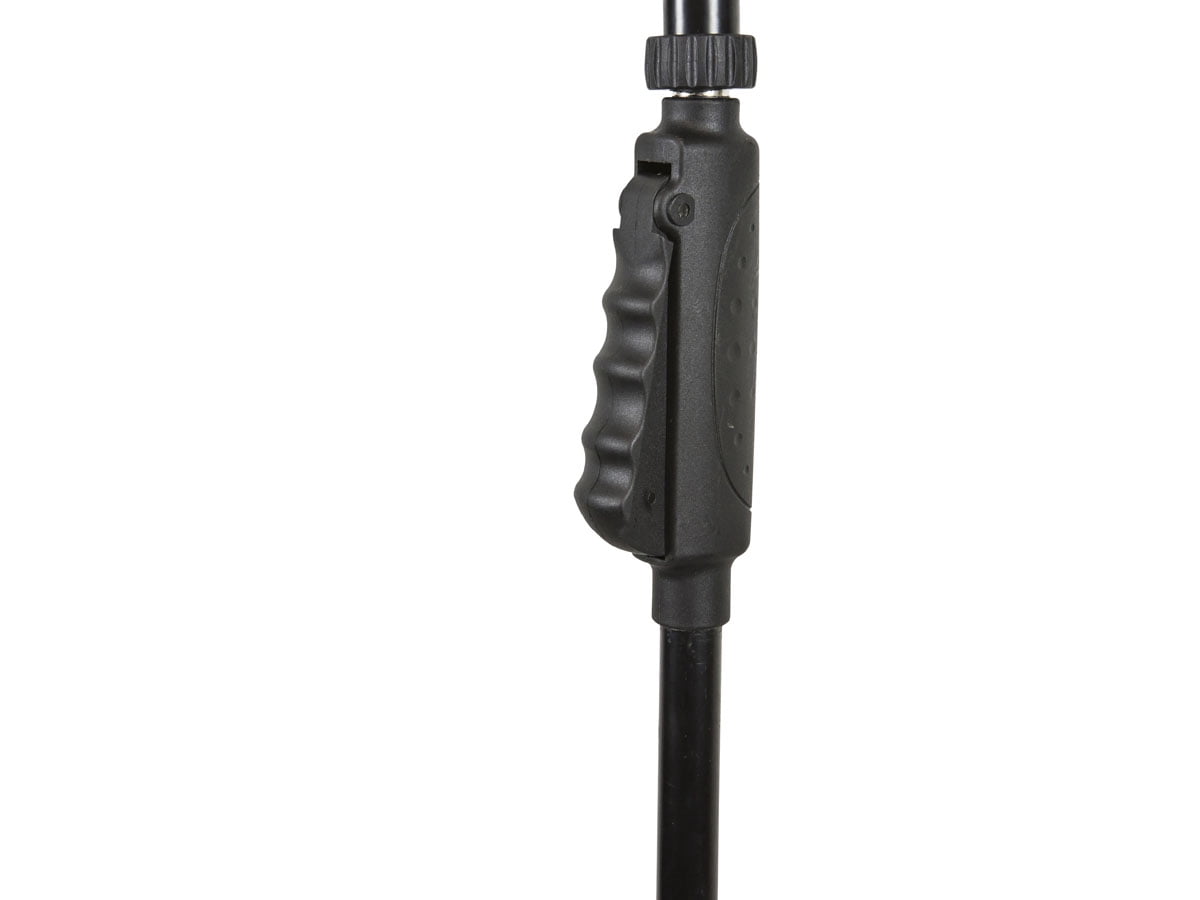 Monoprice - Stand for microphone - with hand-clutch and telescopic boom - black
