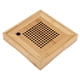 thumbnail image 1 of Bandeja para servir té, mini bandeja cuadrada de madera Kongfu Kongfu para servir té, bandeja de madera para servir té, rendimiento probado Jadeshay A, 1 of 8