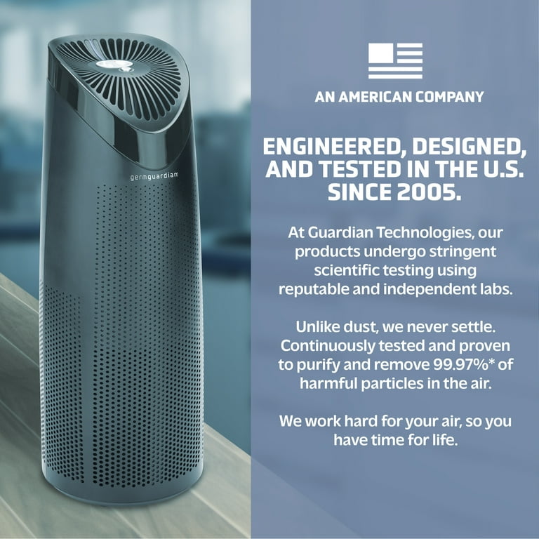 GermGuardian Air Purifier with HEPA Filter and UVC Light Removes Odors 750 Sq. ft AC4625BDLX