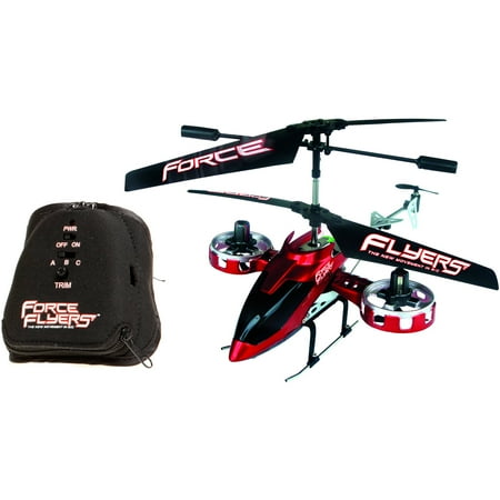 Force Flyers Raptor 4-Channel Motion Control Helicopter, Red