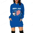 thumbnail image 2 of Vestido con capucha para mujer Primavera Otoño 2024 Sudadera con capucha de manga larga con estampado 3D de HELLO KITTY Sudadera con capucha informal de corte entallado para Navidad para mujer Y2K, 2 of 5