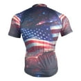 thumbnail image 4 of joogoo American Flag Starry Night Men's Cycling Jerseys Mountain Bike Short Sleeve Tops M, 4 of 7