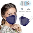 thumbnail image 4 of 10/30/50 uds. mascarilla facial desechable para adultos con 4 capas, correa ajustable para la nariz, transpirable, rosa Afortunado Sencillez, 4 of 4