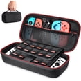 thumbnail image 1 of Estuche de transporte para NS Switch/Switch OLED, estuche rígido de viaje con espacio de almacenamiento para 19 cartuchos de juegos y otros accesorios de Switch, 1 of 4