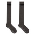 thumbnail image 1 of Calcetines largos antideslizantes hasta la rodilla, sin dedos, antideslizantes, para yoga, barra, pilates, hogar y ocio, 1 of 6