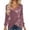 Pink, variant on Womens Casual Tops Long Sleeve Sequin Velvet Collar Asymmetrical Hem Petite Tops for Women,Black,S