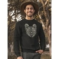 thumbnail image 2 of Bear Head. Sweatshirt Men -Image by Shutterstock, Male 4X-Large, 2 of 4