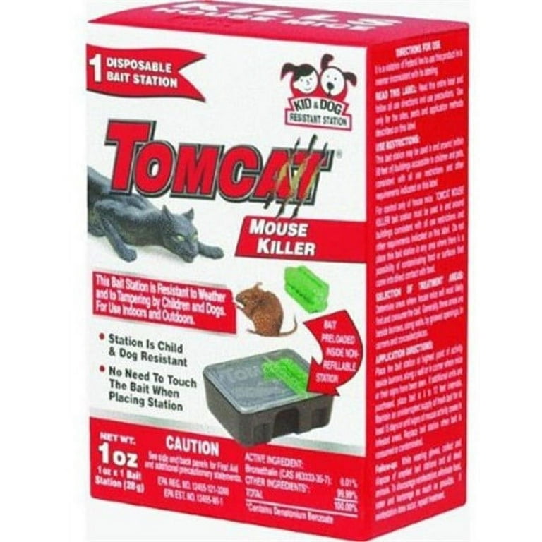 Tomcat Mouse Killer Disposable Bait Station, 4-Count