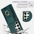 thumbnail image 6 of TECH CIRCLE For Galaxy S21 Case,Flip Wallet Case with Card Slots Ring Stand Holder Kickstand Folio PU Leather Protective Phone Cover for Samsung Galaxy S21 6.2" 2022,Green, 6 of 8