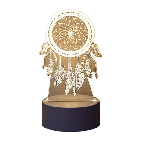 

Home Decor Living Room Decor Lights Creative LED Ambient Night Light Children s Night Light 3D Desk Lamp USB Powered 7 Color Changes Room Decoration Gifts for Children And Girls on Clearance