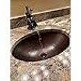 thumbnail image 3 of SimplyCopper 19" Rustic Oval Copper Bathroom Sink Undermount or Drop-In, 3 of 4