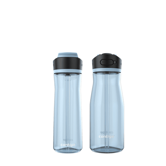 Contigo Ashland Water Bottle Bundle – Glacier Color, 32oz 24oz Leakproof Autospout BPA-Free Set
