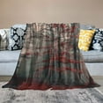 thumbnail image 2 of Shiartex Autumn Forest Blanket Fall Tree Mystic Foggy for Kids Girls Men Husband Wife Orange Leaves Nature Scenery Room Decor Birthday Soft Throw, 2 of 6