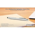 thumbnail image 4 of 10 Maitland Gel Highlighter Stylus Pens Pack - Ballpoint, Black Ink - Silver, 4 of 5