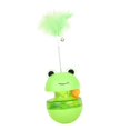 thumbnail image 4 of Juguete dispensador de comida para gatos, pelota de regalo resistente a mordeduras, juguetes de enriquecimiento para gatos, masticar con pluma, 4 of 8