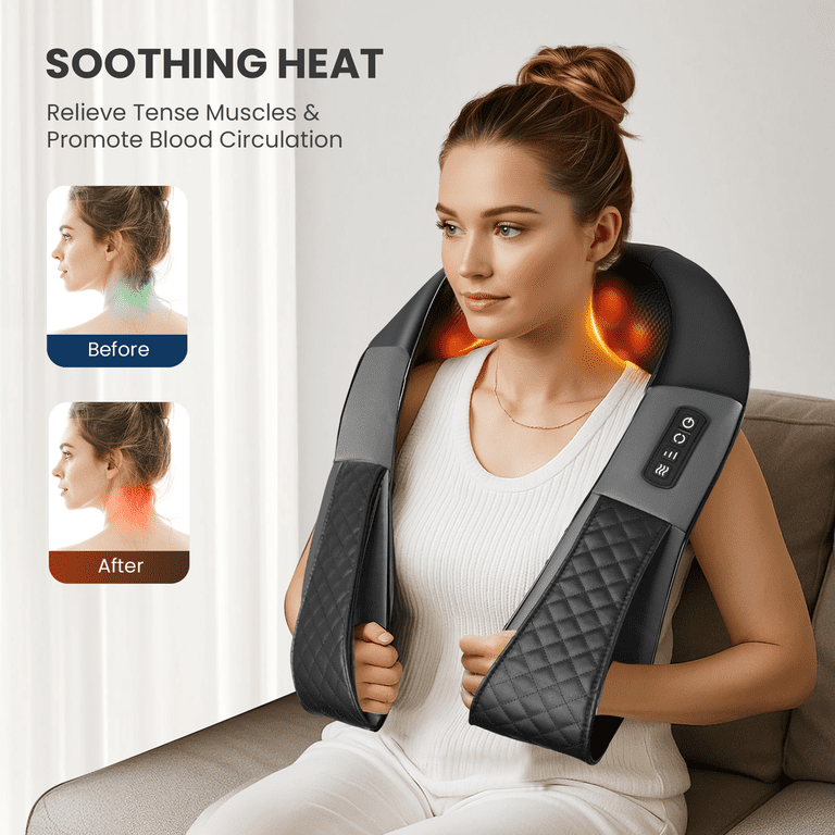 Comfier Cordless Neck Back Massager with Heat photo 4