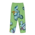 thumbnail image 5 of Sigee Motorcycle Riding Dinosaur Print Women's Soft Pajama Pants - Breathable and Comfortable Lounge Sleep Bottoms with Elastic Waistband and Pockets-, 5 of 9