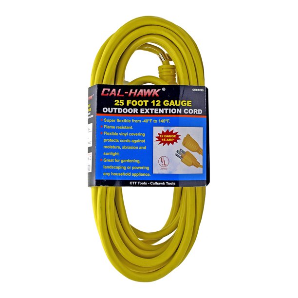 25' 12 Gauge Outdoor Extension Cord