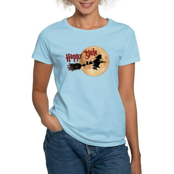 CafePress - Happy Yule T Shirt - Women's Classic T-Shirt