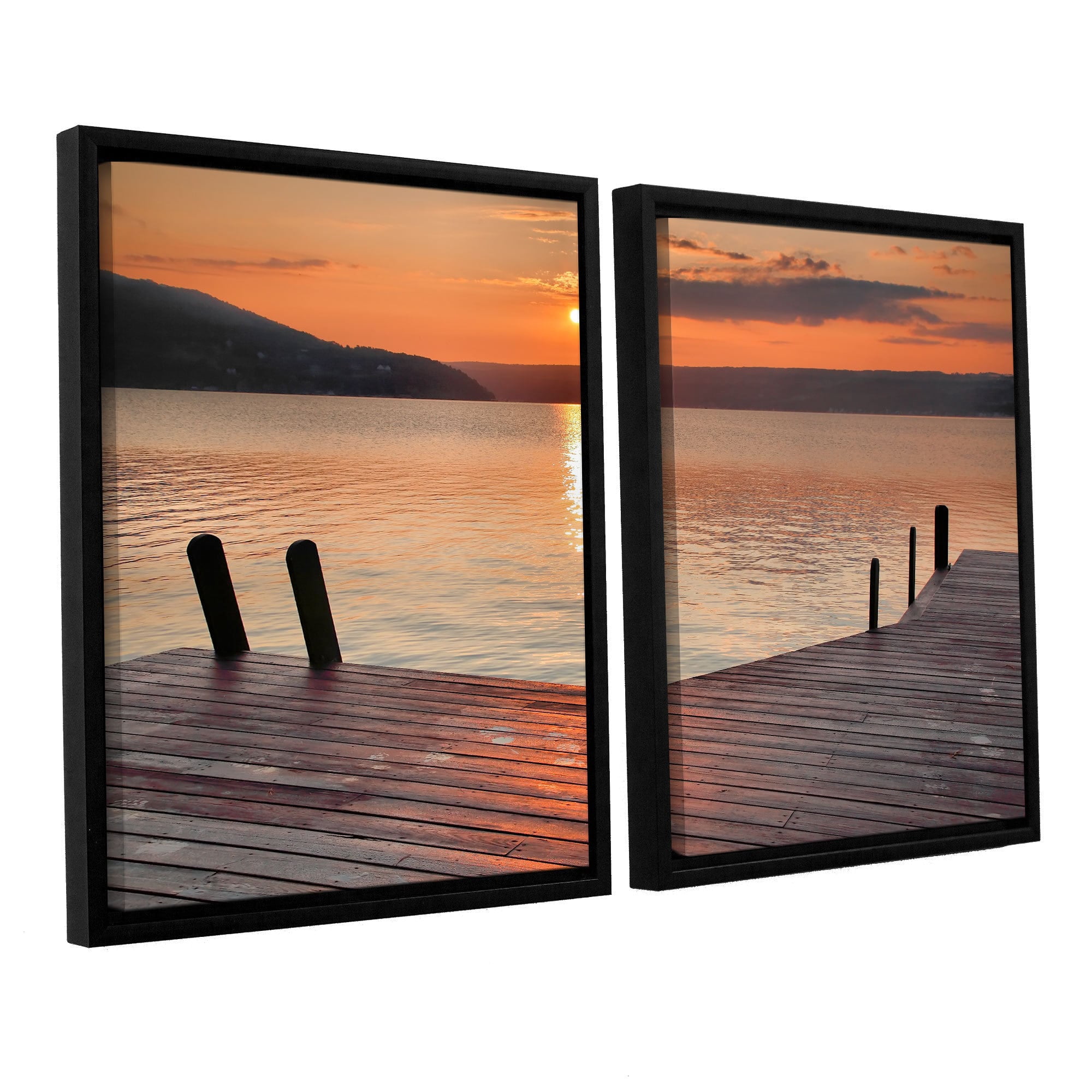 ArtWall Steve Ainsworth "Another Kekua Sunrise" 2-Piece Floater Framed Canvas Set