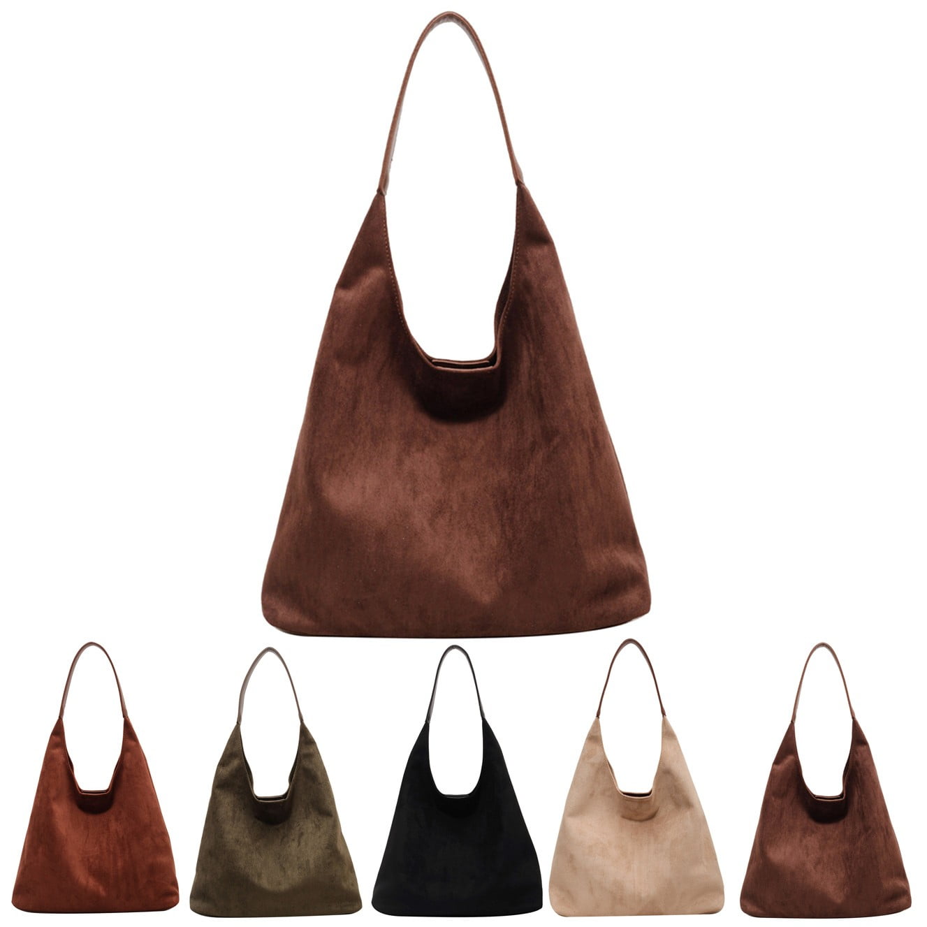 Otqutp 2025 Retro Simple Shoulder Bag Fashion Frosted Large