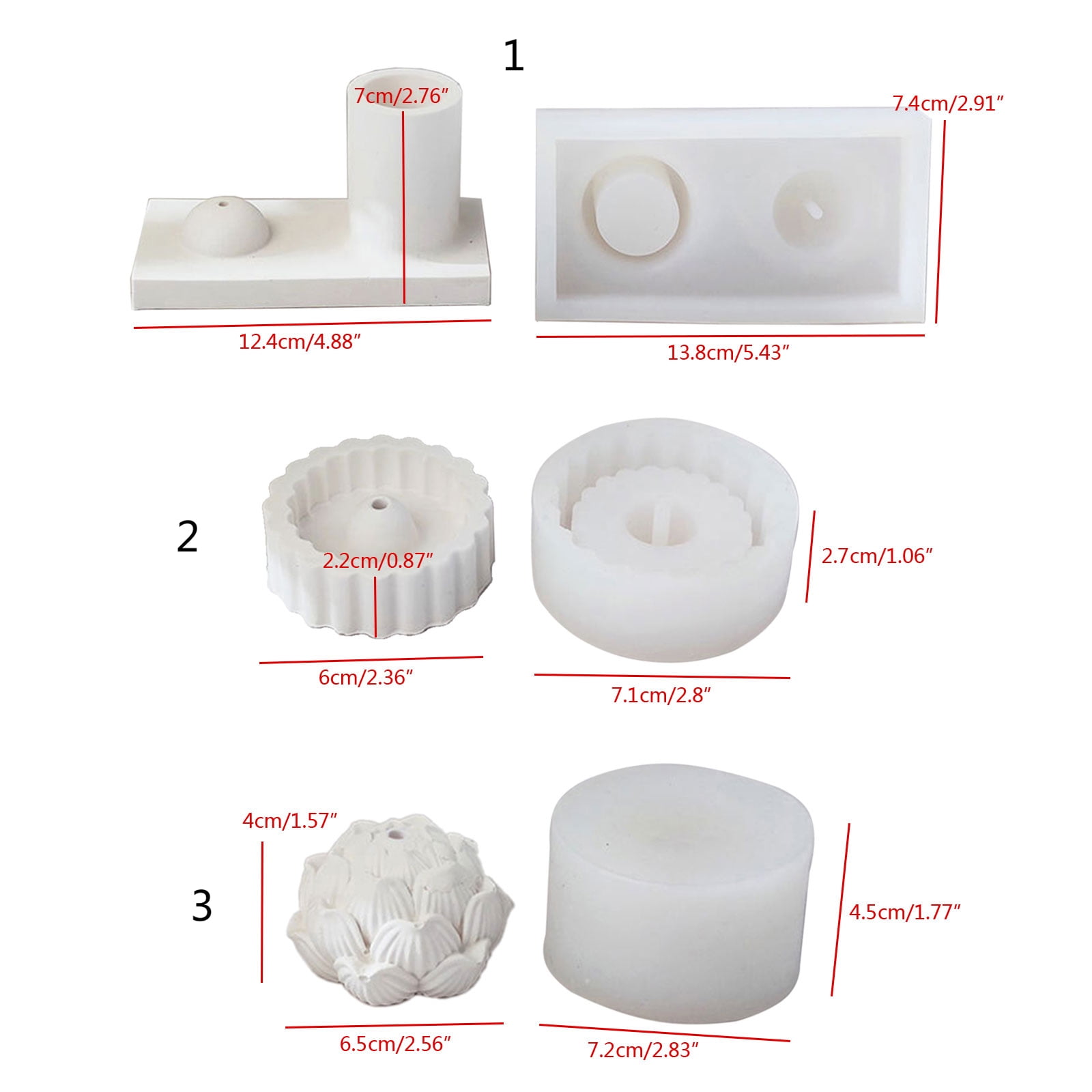 Candlestick Resin Mold Flower Epoxy Casting Silicone Molds for Holder Home Table Decorations