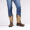 thumbnail image 2 of Traditional Country Boot Embroidered Square Toe Boots Chunky Heel Distressed Work boots, 2 of 8