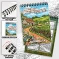 thumbnail image 2 of NETHOUSE England Countryside Coloring Book For Adults Relaxation & Stress Relief, 30 Coloring Pages Featuring Rolling Green Hills, Charming Cottages, Stone Fences, and Peaceful English Villages, 2 of 6