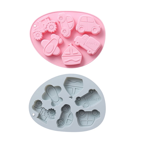 2 Pcs Moules à Chocolat en Silicone Bords Sûrs pour Pâtisserie Friandises Collations et Fêtes Designs Amusants pour Pâtisserie