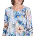 thumbnail image 4 of Alfred Dunner Womens Petite Watercolor Floral Asymmetric Hem Top, 4 of 4