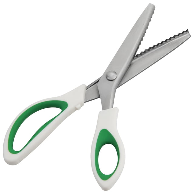 Tijeras Pinking Shears Fri4Free, 9 cm, en zigzag, para manualidades