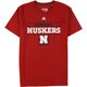 thumbnail image 1 of Adidas Hombre Nebraska Huskers Graphic Camiseta roja L, 1 of 2