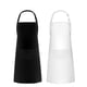 thumbnail image 1 of Unisex Adjustable Bib Apron With 2 Pockets Cooking Kitchen Chef Women Men Aprons For Home Kitchen, Restaurant, Coffee House (black +white-2pcs), 1 of 5