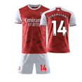 thumbnail image 1 of 2022 Nueva camiseta de fútbol para niños 9 # Lacazette 10 # Ozil 14 # Aubameyang Pantalones cortos de moda Camisetas de fútbol Conjunto de traje de niño y niña-14 Rojo-28 BmatwkZeng Bmatwe Jersey, 1 of 2