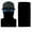 Black, variant on Solid Face Balaclava Scarf Neck Fishing Shield Sun Gaiter Headwear Mask