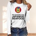 thumbnail image 2 of RKSTN Sweat-Shirt pour Femmes Mode Automne Léger Couleur Unie Manches Longues Col Rond Imprimé Pollution Marine, 2 of 4