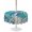 Turquoise Dark Blue, variant on Outdoor Tablecloth with Umbrella Hole for Patio/Picnic/Party/Camping, Ocean Turtle Waterproof Table Cloth Round Cover Washable, Coastal Seahorse Jellyfish Coral Wood Green (Dia 60")