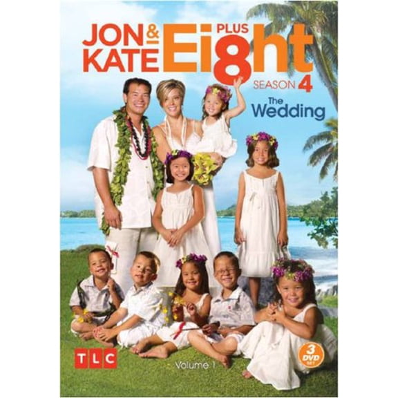 Jon Kate Plus Ei8ht - Season 4: The Wedding Vol 1 (DVD, 2009, 4-Disc Set) NEW