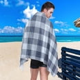 thumbnail image 5 of SKYSONIC 30"x60" Beach Towel with Travel Bag, Cowboy Plaid Oversized Sand Free Camping Towel Quick Dry Pool Bath Sport Towels, 5 of 7